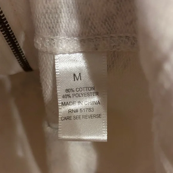 Maurices Cream and Purple Floral Hoodie - Picture 4 of 7